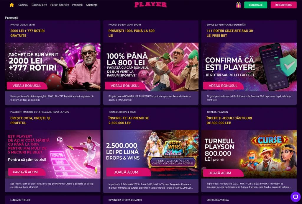 promotii player casino, player online casino bonus, player bonus