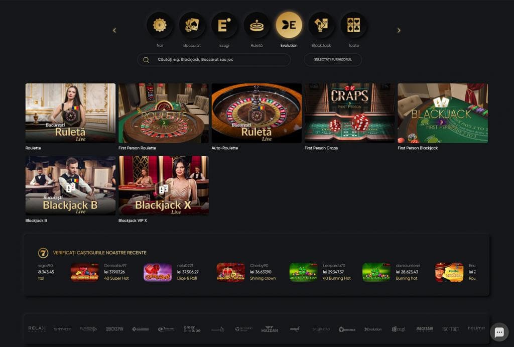 live casino, jocuri de masa, conticazino online, conti casino