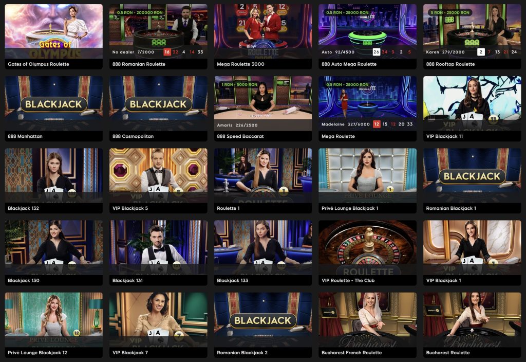 888 Casino Live casino