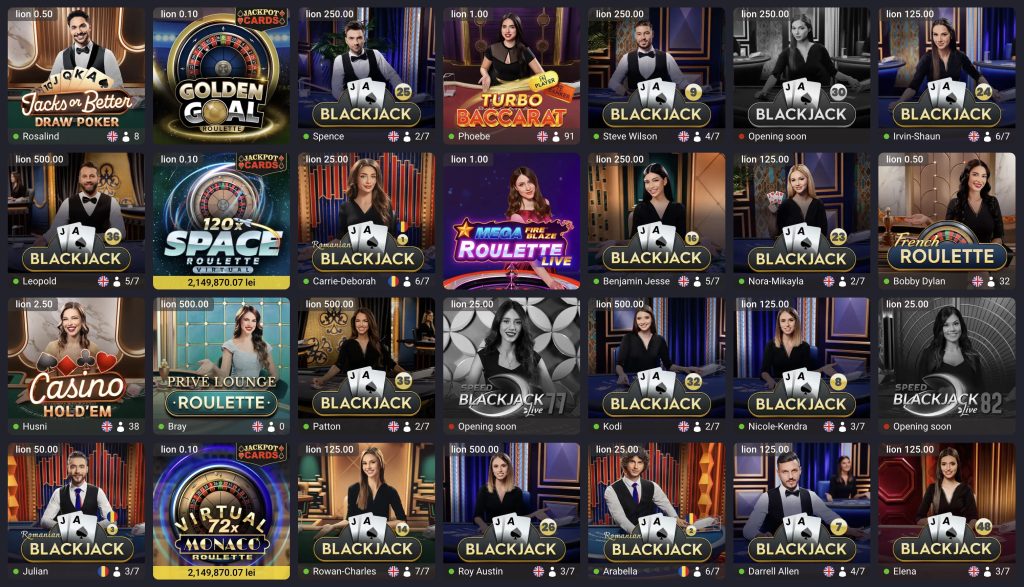 Casa Pariurilor Live casino