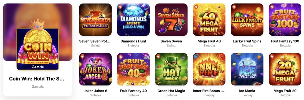 Hitnspin Casino - Sloturi