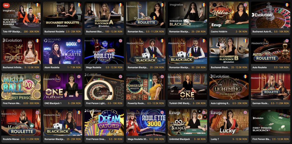 Live casino- asul din mânecă al cazinolui Totogaming