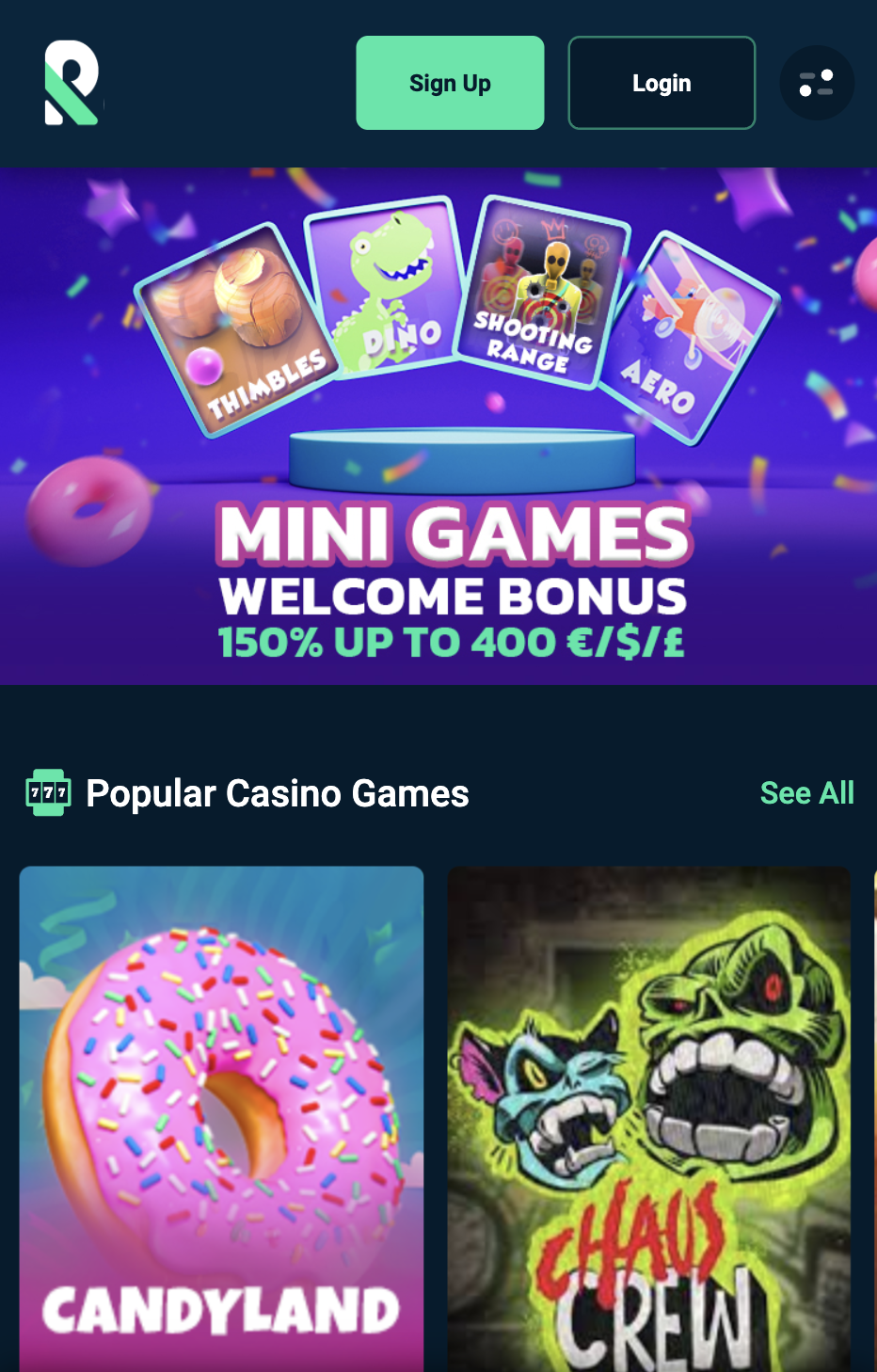 Rolletto Casino înregistrarea pasul 1