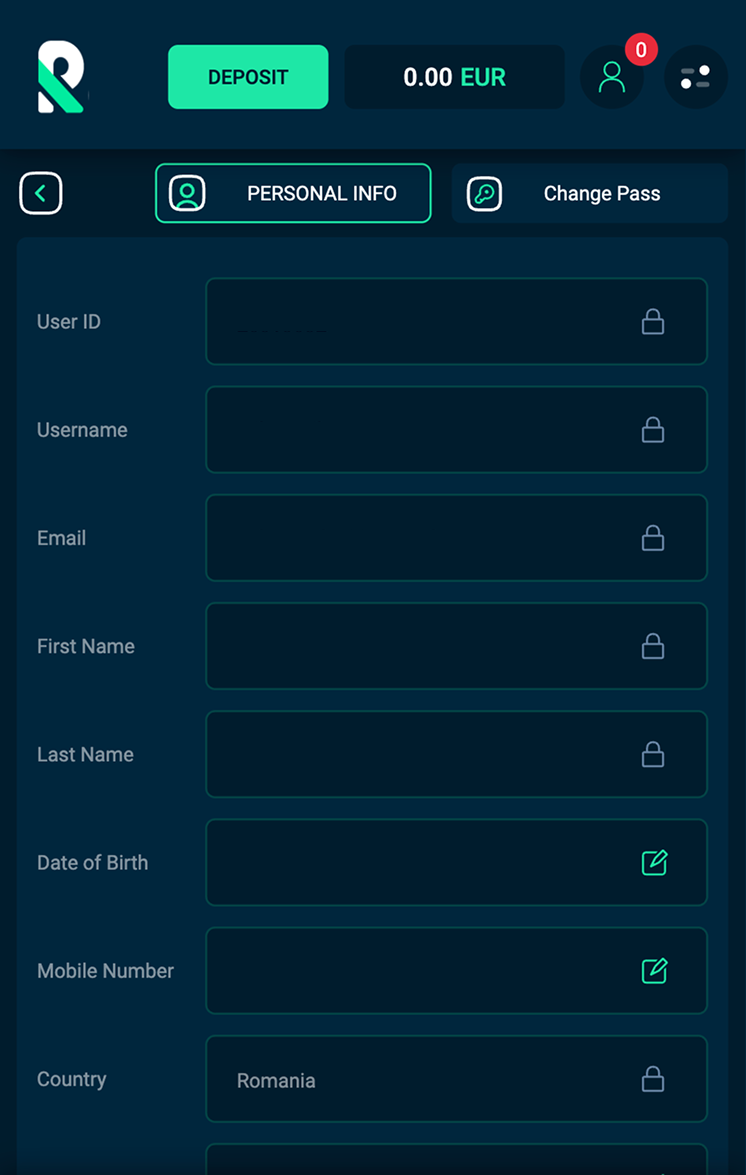 Rolletto Casino înregistrarea pasul 5