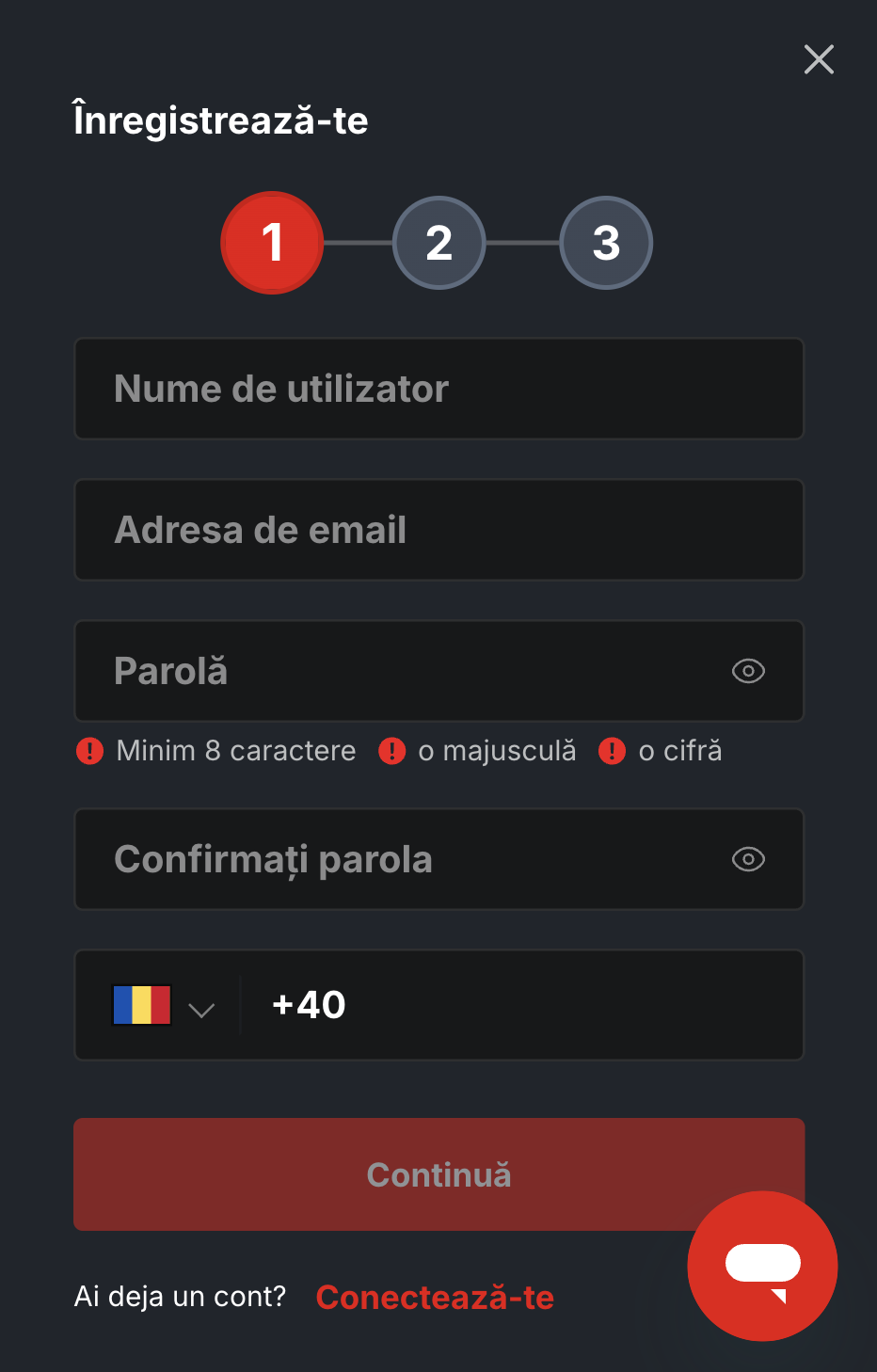 Totalbet casino înregistrarea pasul 2