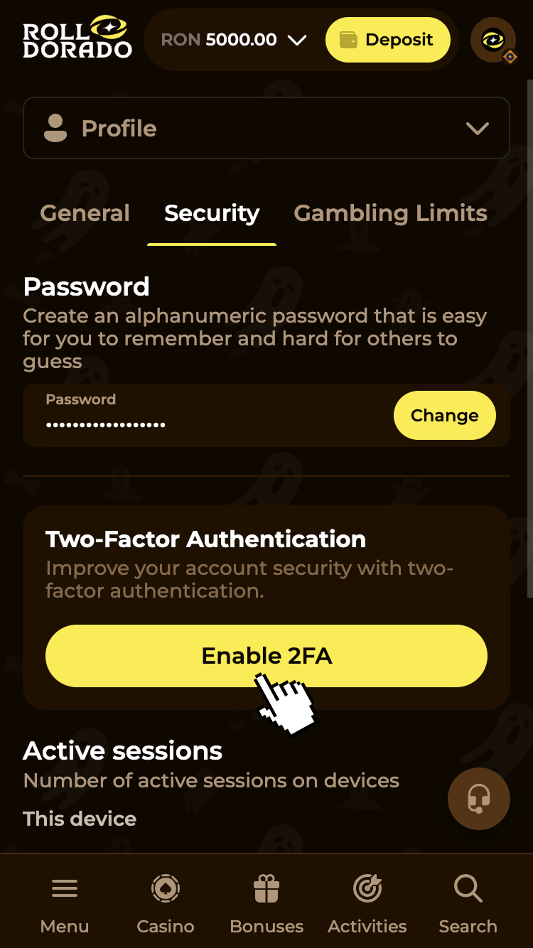 5 - Activează autentificarea în 2 pași
