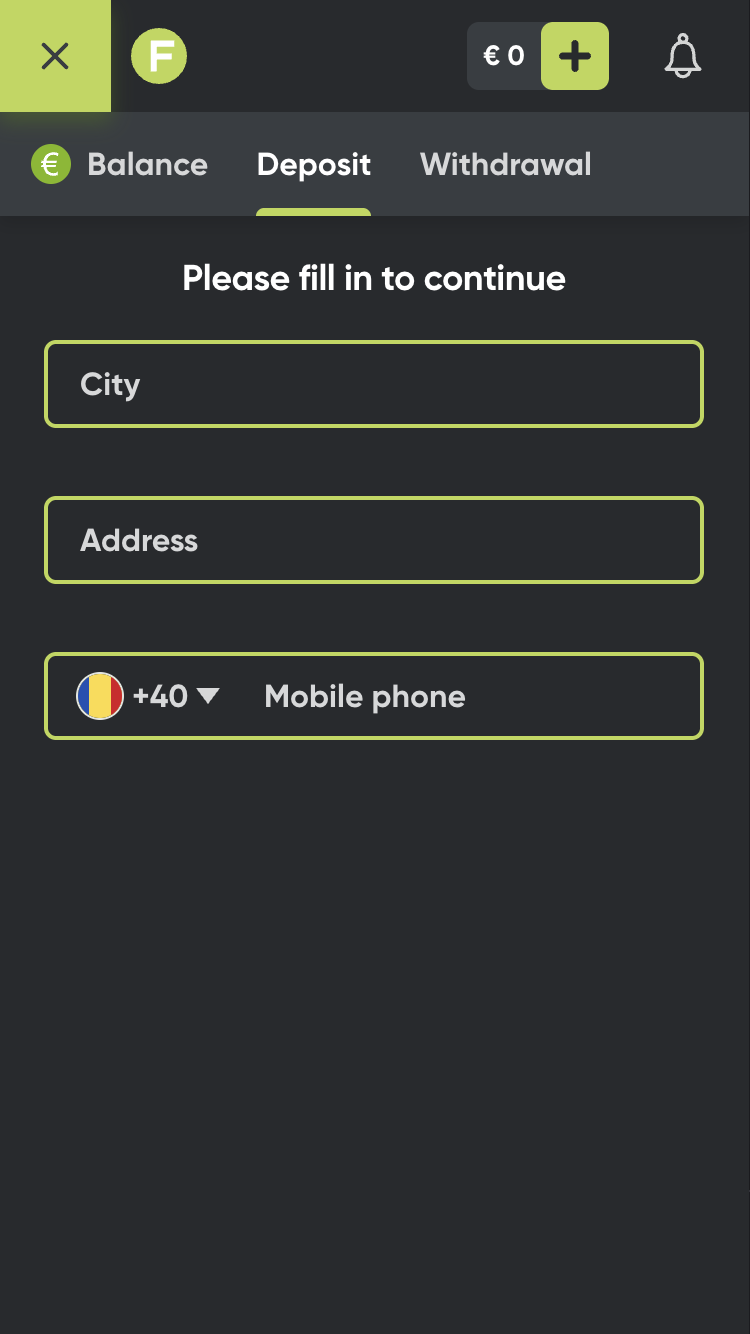 4 - Completează câmpurile legate de datele de identificare și verifică-ți contul