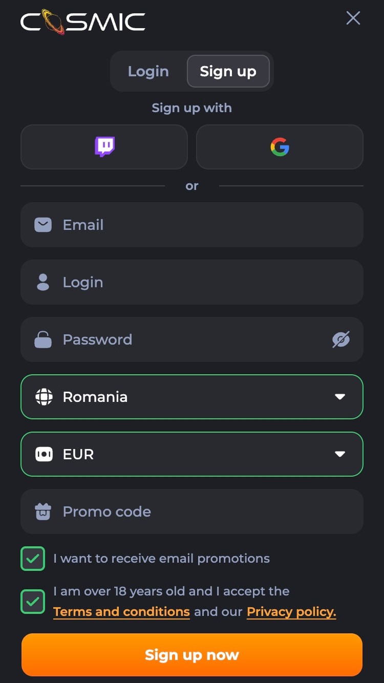 2 - Completează cererea de înregistrare