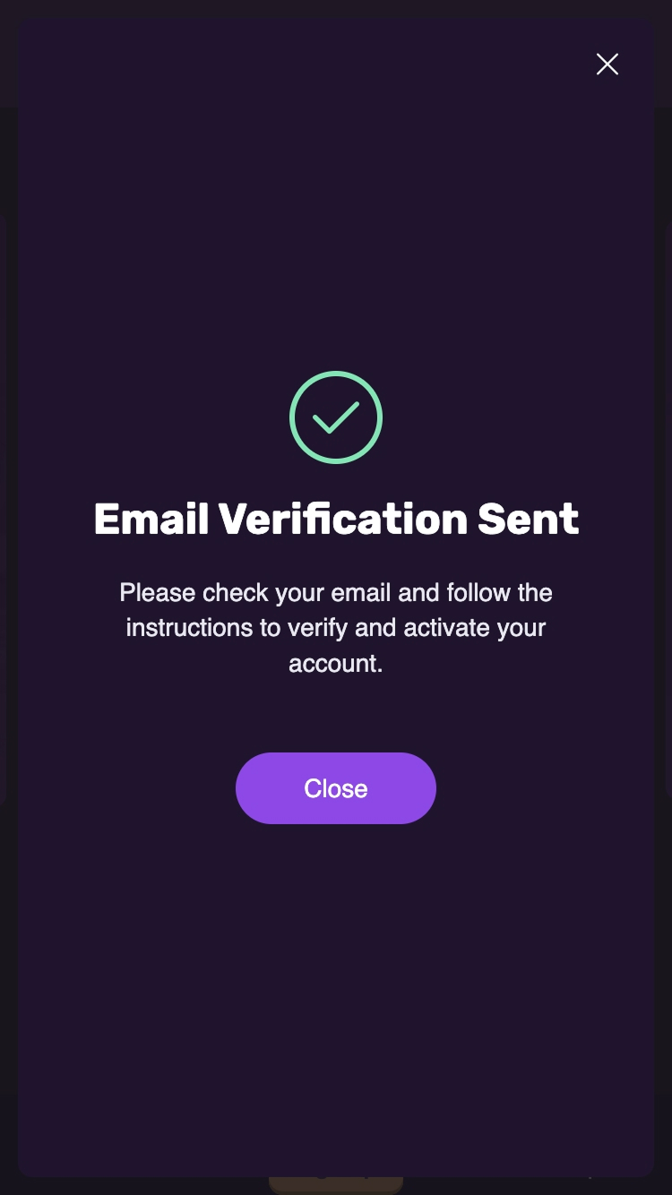 4 - Apasă butonul Sign Up și confirmă-ți emailul