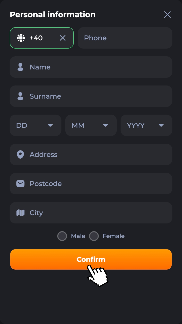 4 - Completează datele personale de la profil