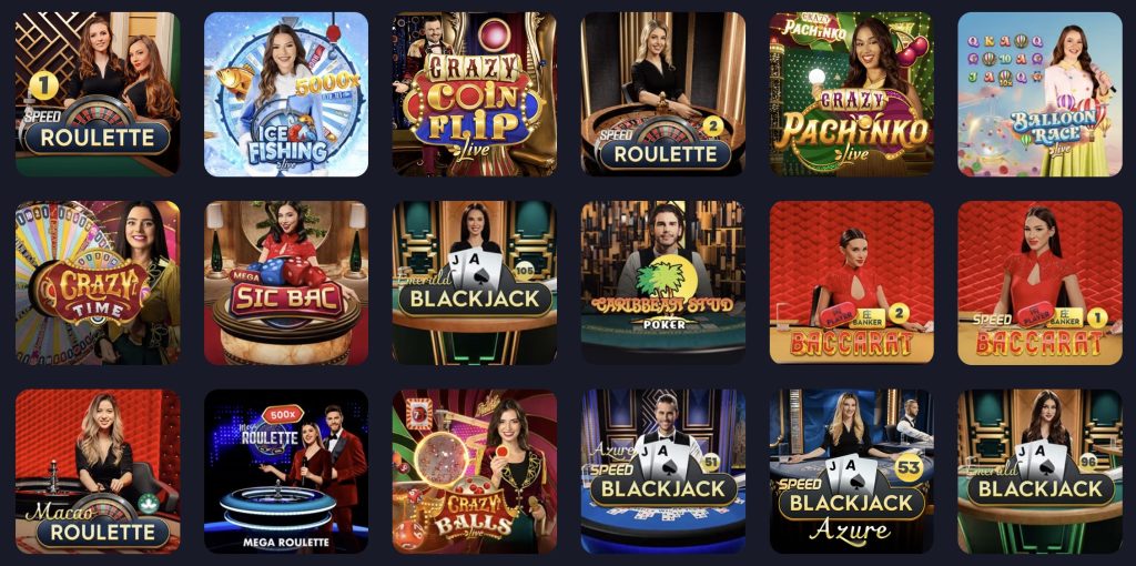 Vox Casino - Live casino