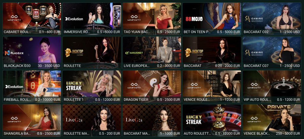 Spinbetter Casino - Live casino