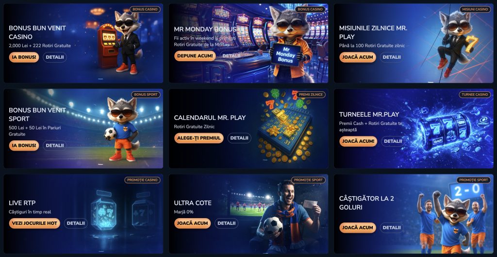 Bonusuri Mr Play Casino