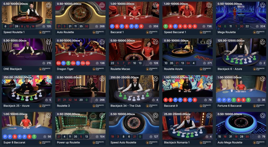 UltraBet Casino - Live casino