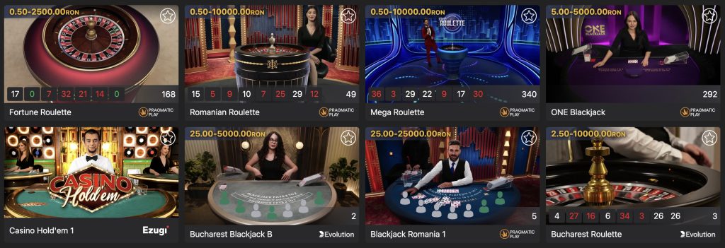 Live Jocurile de Lucky Seven Casino